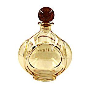 Vintage Apothecary-Style Empty Luscious Yellow/Gold-Coloured Perfume Bottle